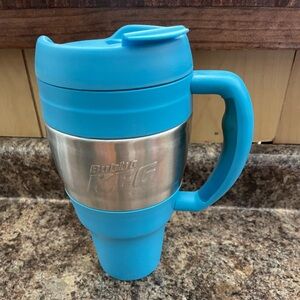 Bubba KING Insulated Travel Mug - Bright Blue has some wear marks